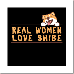 Real Women love shiba inu gift Posters and Art